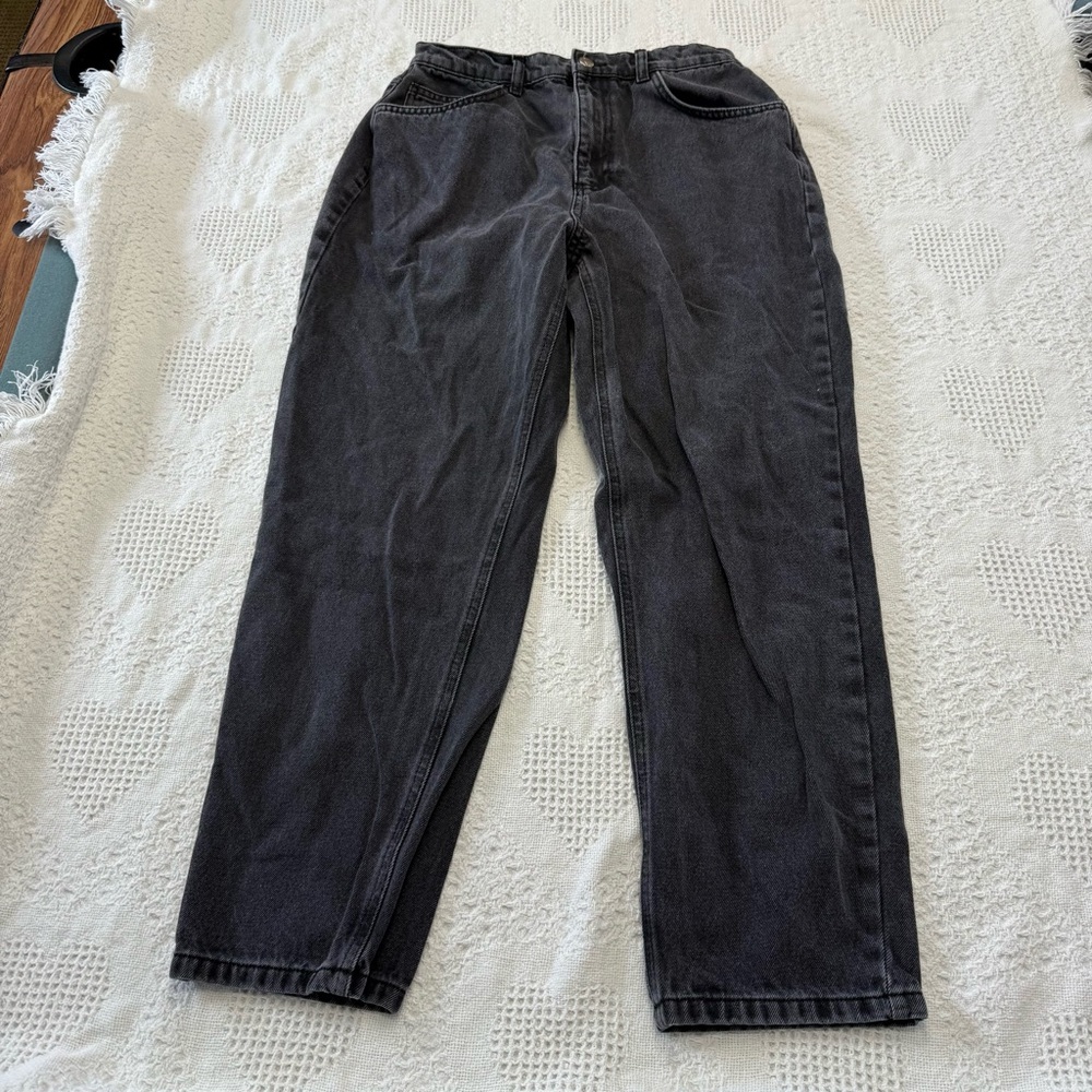 Reclaimed Vintage Black High Rise Jeans (28)